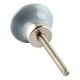 Solid Grey Small Bulb Ceramic Wardrobe Knob